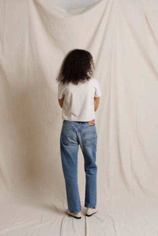  퍼펙트 화이트 티 반팔 티셔츠 세이지 저지 티셔츠 - PERFECT WHITE TEE