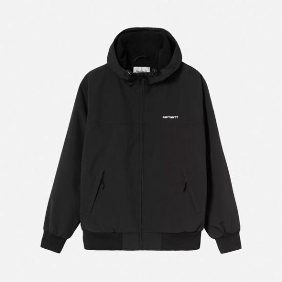 26FW 칼하트 WIP 후드 세일 자켓 I0284360D2XX Black