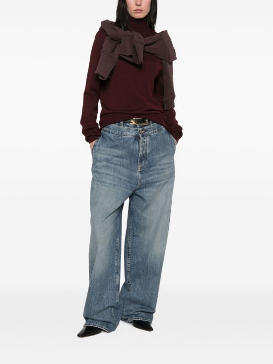 26FW 더프랭키샵 스웨터 KNFS21122711BURGUNDY - THE FRANKIE SHOP