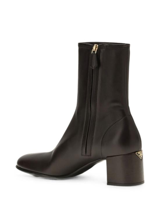 26FW 프라다 스트레치 나파 레더 앵클 부츠 1U233OL68F055F0003 Black - PRADA