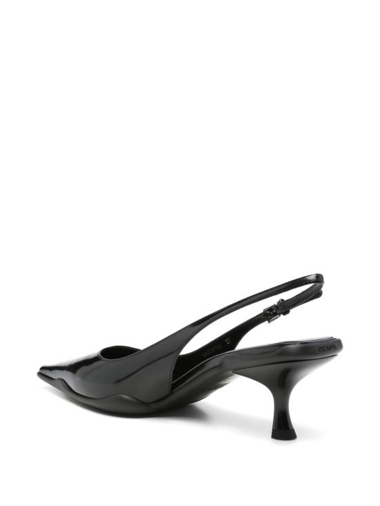 26FW 프라다 브러쉬드 레더 슬링백 펌프스 1I659O055F055F0002 Black - PRADA