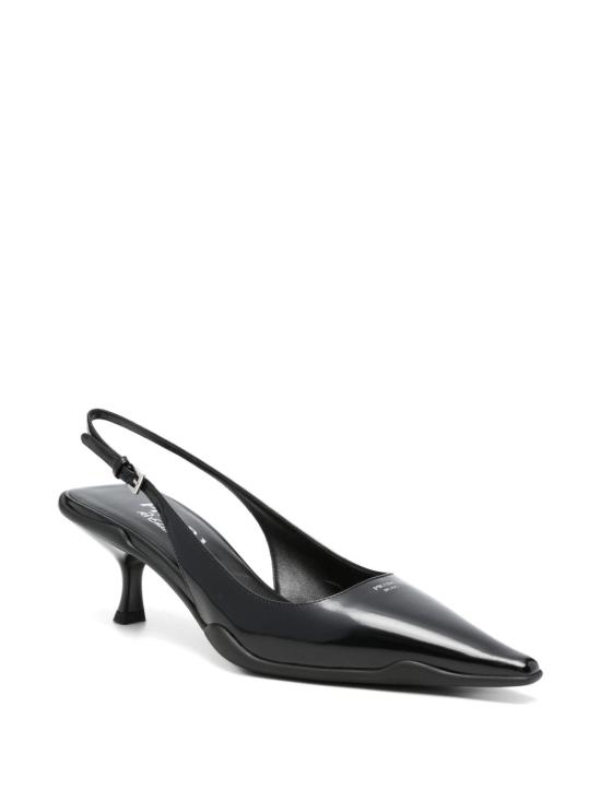 26FW 프라다 브러쉬드 레더 슬링백 펌프스 1I659O055F055F0002 Black - PRADA