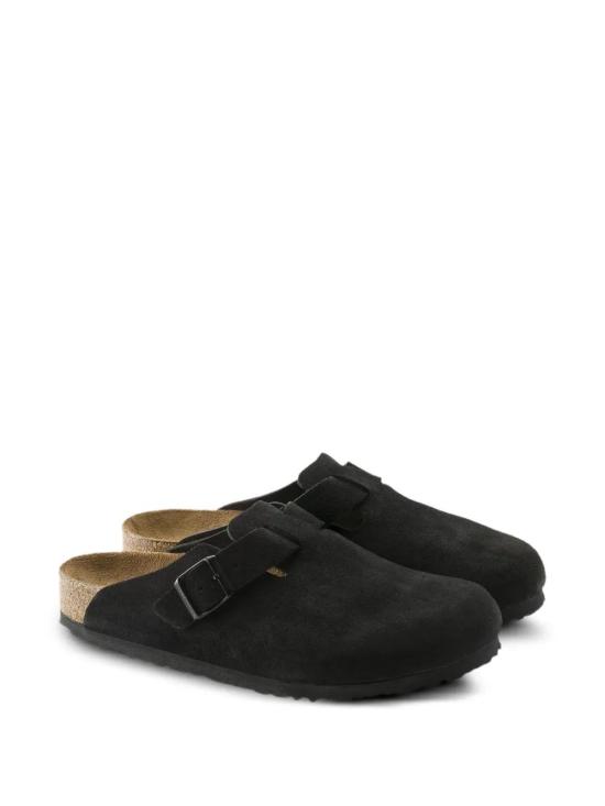 26SS 버켄스탁 보스턴 WB 내츄럴 레더 빈티지 우드 1030704BLACK - BIRKENSTOCK