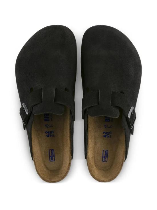 26SS 버켄스탁 보스턴 WB 내츄럴 레더 빈티지 우드 1030704BLACK - BIRKENSTOCK
