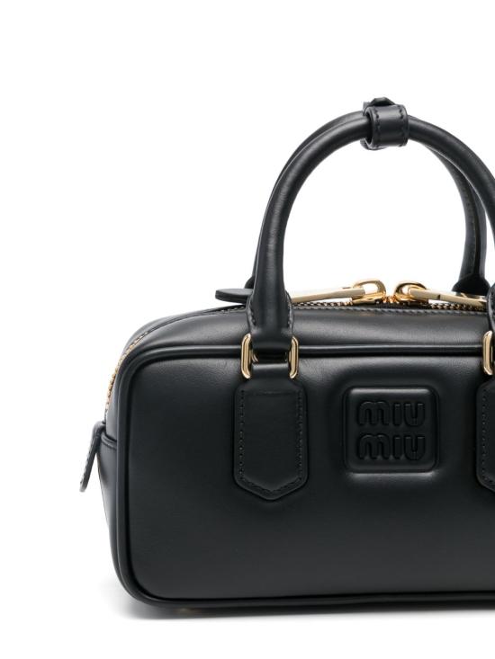 26FW 미우미우 아르카디 로고 토트백 5BB142ACR3VOONF0002 NERO - MIU MIU