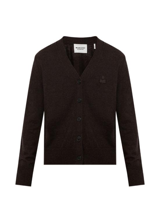 26FW 이자벨마랑에뚜왈 KARINA 카리나 V넥 가디건 CA0104FAC1L17E50CL Dark brown