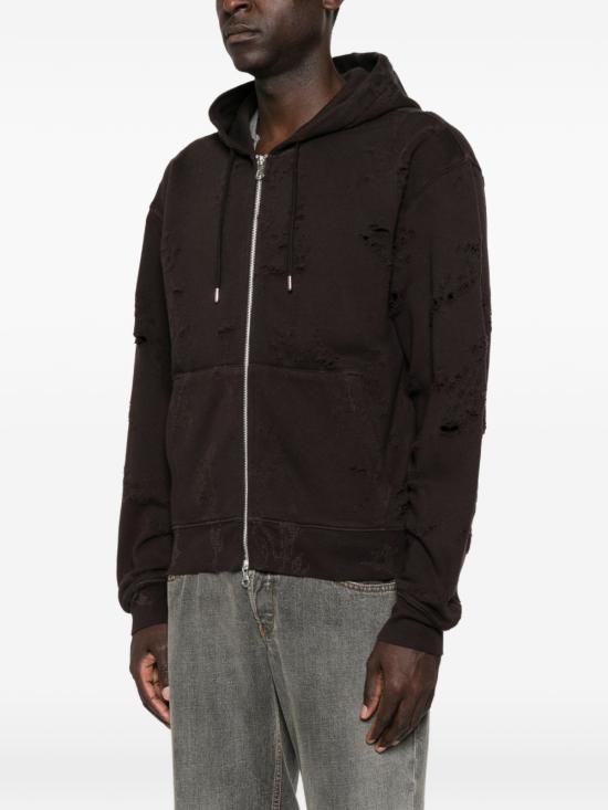 26FW 아워레가시 스웨터 M4266RBBURNTBOUQUETSTARFLEECE Dark brown - OUR LEGACY