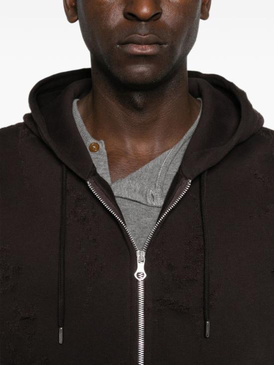 26FW 아워레가시 스웨터 M4266RBBURNTBOUQUETSTARFLEECE Dark brown - OUR LEGACY