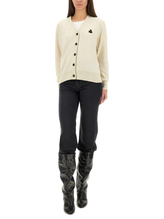 26FW 이자벨마랑에뚜왈 KARINA 카리나 V넥 가디건 CA0104FAC1L17E02LY Off white - ISABEL MARANT ETOILE