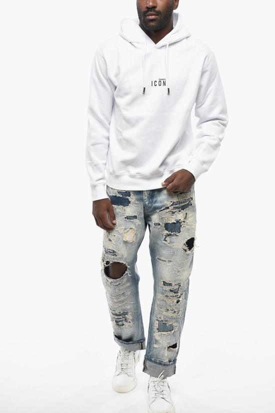  디스퀘어드2 후드 티셔츠 S79GU0010S25516966 White - DSQUARED2