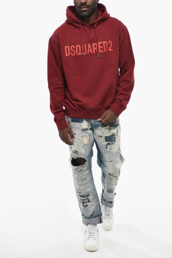  디스퀘어드2 후드 티셔츠 S74GU0664D25002305W Red - DSQUARED2