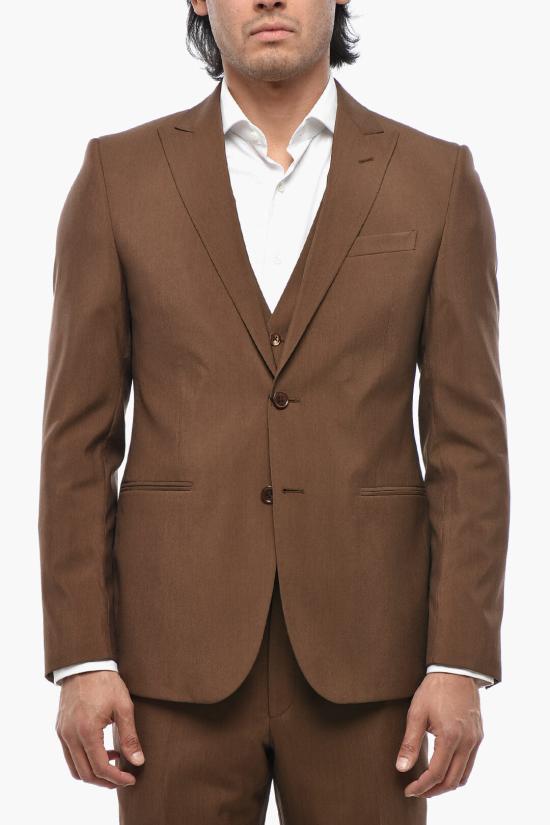  꼬르넬리아니 수트 자켓 938T19 9398265 031 Brown - CORNELIANI