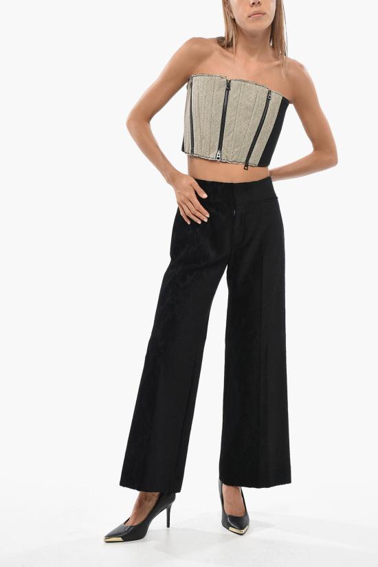  끌로에 스트레이트 팬츠 CH25SPA10322001 Black - CHLOE