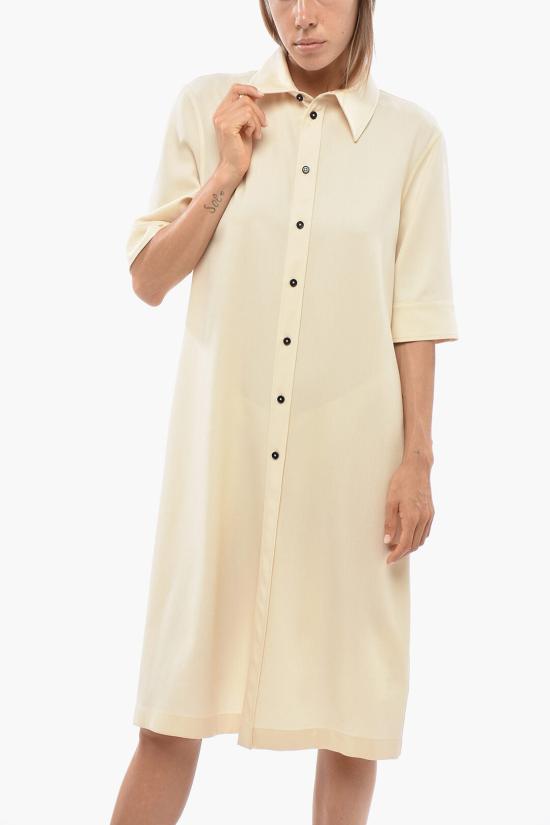  질샌더 롱 원피스 J04DL0002 J40003 261 Beige - JIL SANDER