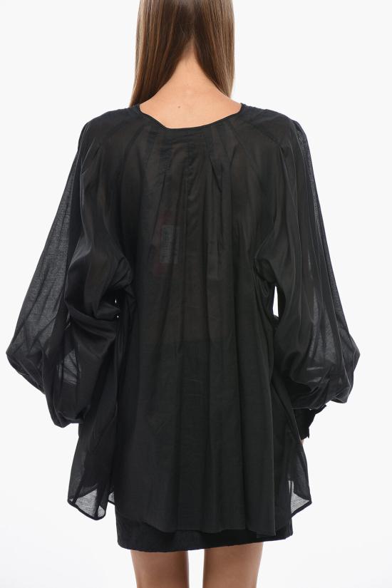  더 레이티스트 블라우스 TLW06003T0172LNTP T0002 Black - THE LATEST