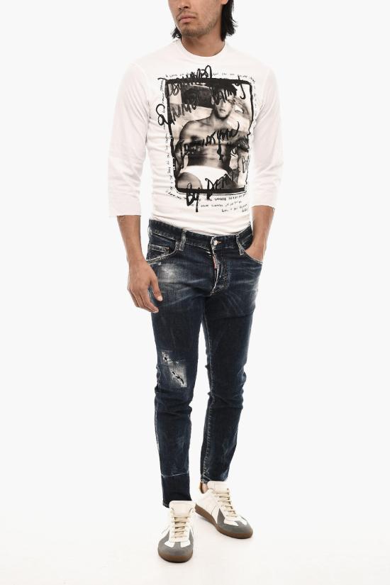  디스퀘어드2 데님 팬츠 S74LB1338 S30789 470 Blue - DSQUARED2