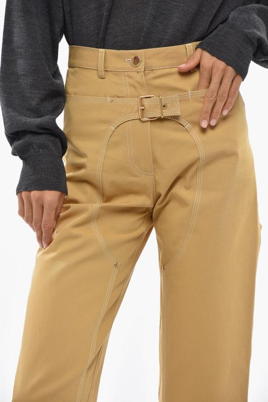  스텔라 맥카트니 스트레이트 팬츠 32124086400373AU450 Beige - STELLA MCCARTNEY