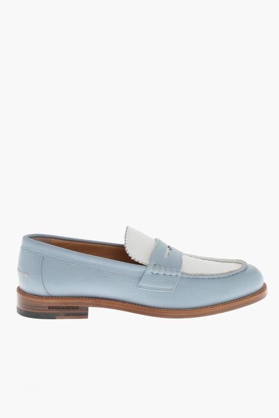  디스퀘어드2 로퍼 LOM0034 25102624 M2924 Azzurro Bianco - DSQUARED2