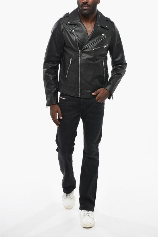 디젤 가죽 자켓 A15303 RPHAZ 900 Black - DIESEL