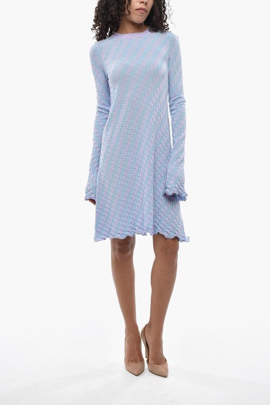  막스마라 롱 원피스 VALETTE 0 003 27 Azzurro Viola