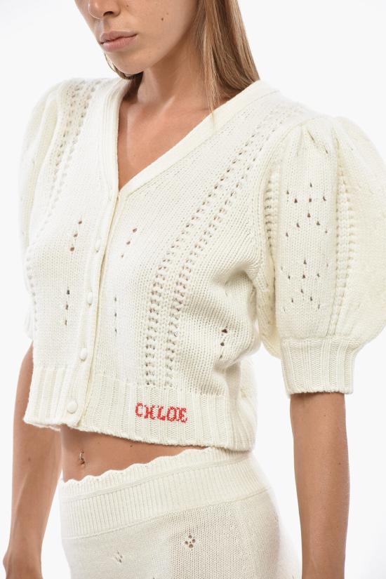  끌로에 가디건 CH25WMC05590 107 White - CHLOE