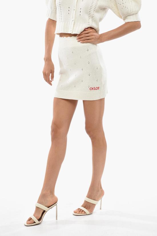  끌로에 숏 스커트 CH25WMJ06590 107 White