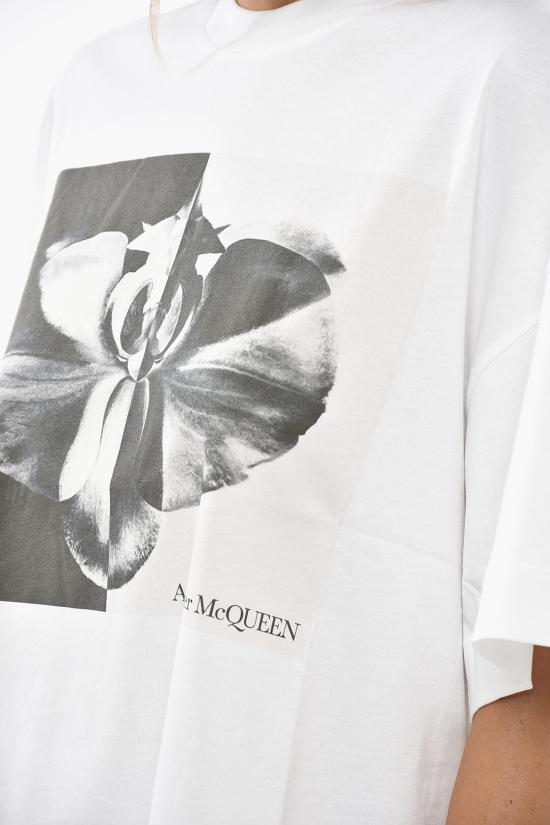  알렉산더 맥퀸 반팔 티셔츠 769754QZAKH0900 White - ALEXANDER MCQUEEN