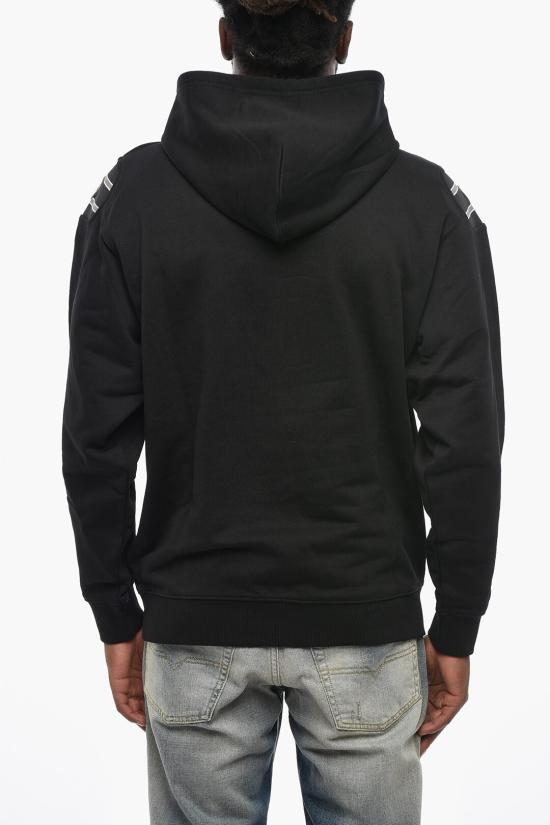  디젤 후드 티셔츠 A18685 RIAJH 900 Black - DIESEL