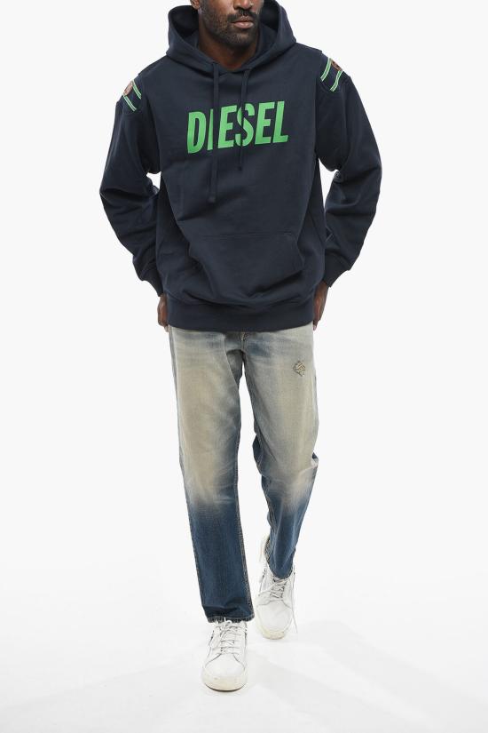  디젤 후드 티셔츠 A18685 RIAJH 81E Blue - DIESEL
