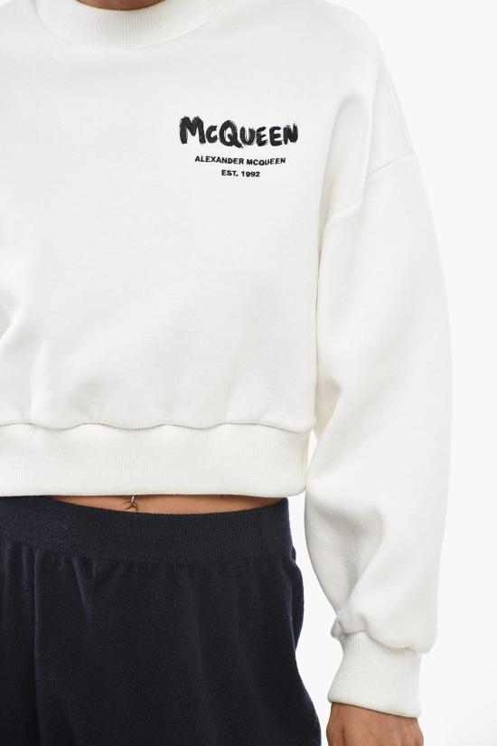  알렉산더 맥퀸 긴팔 티셔츠 686818 QLAA8 9000 White - ALEXANDER MCQUEEN
