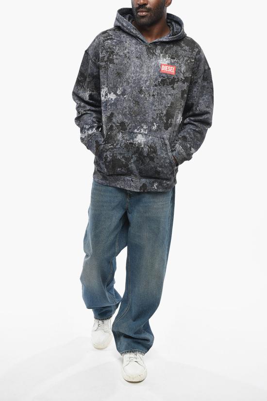  디젤 후드 티셔츠 A16404 0QLAG 89MA Multicolor - DIESEL