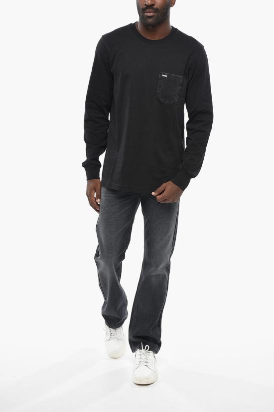  디젤 긴팔 티셔츠 A17547 RPATI 900 Black - DIESEL