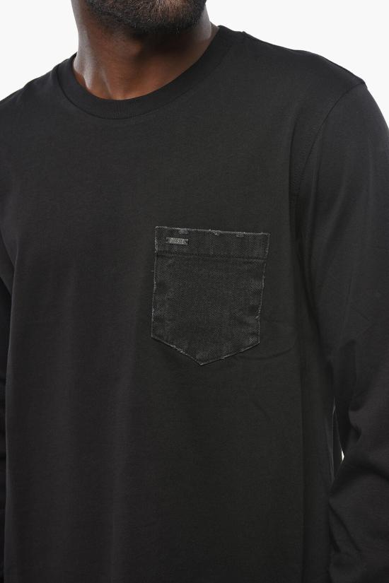  디젤 긴팔 티셔츠 A17547 RPATI 900 Black - DIESEL