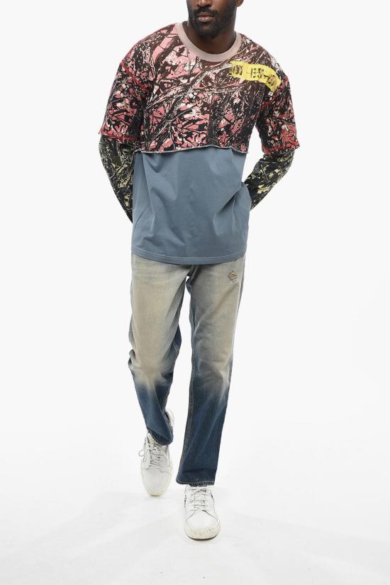  디젤 긴팔 티셔츠 A16119 0BNEH 3BKA Multicolor - DIESEL
