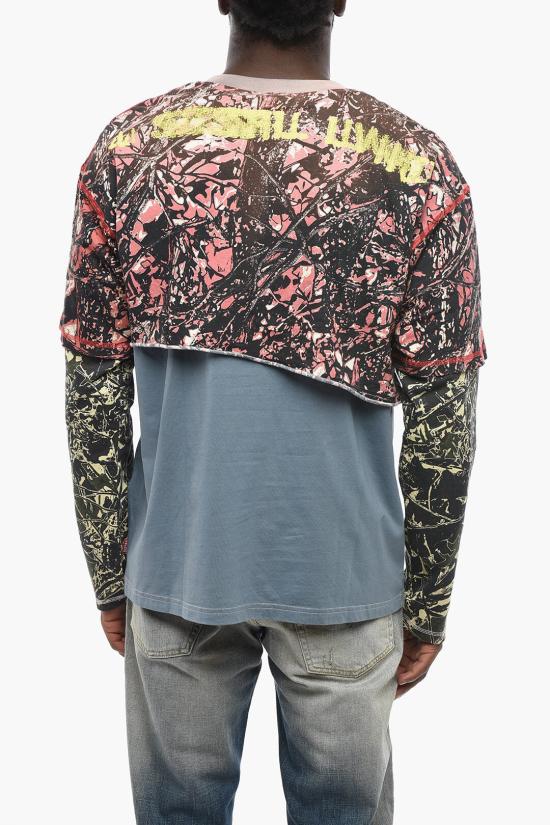  디젤 긴팔 티셔츠 A16119 0BNEH 3BKA Multicolor - DIESEL