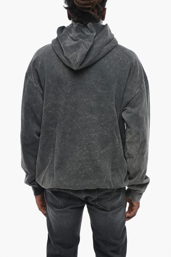  디젤 후드 티셔츠 A16321 0BMBK 9XX Gray - DIESEL