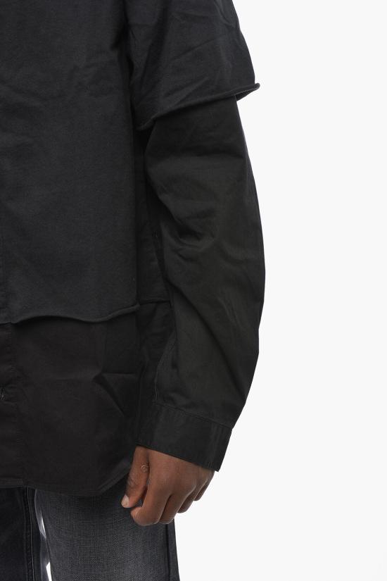  디젤 긴팔 셔츠 A16199 0KNAI 9XX Black - DIESEL