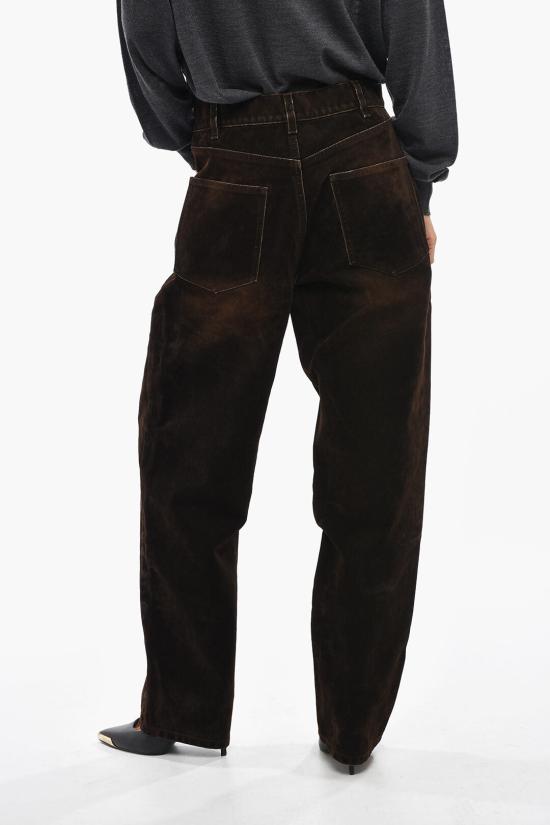  토리버치 스트레이트 팬츠 171707877 Brown - TORY BURCH