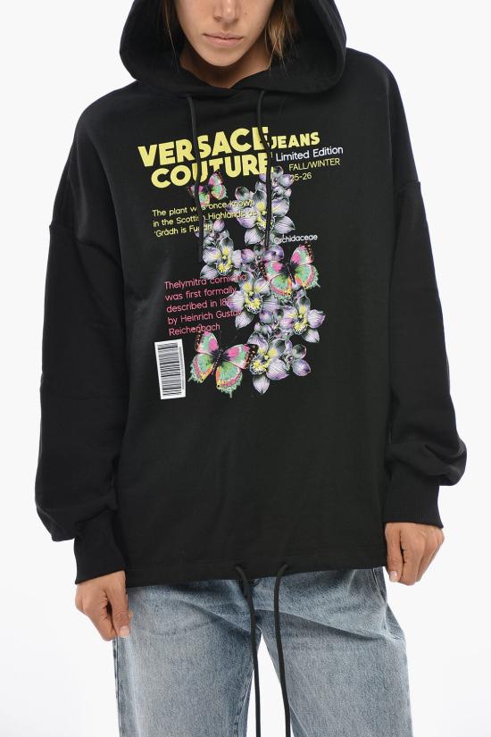  베르사체 후드 티셔츠 79HAIB03CFB00899 Black