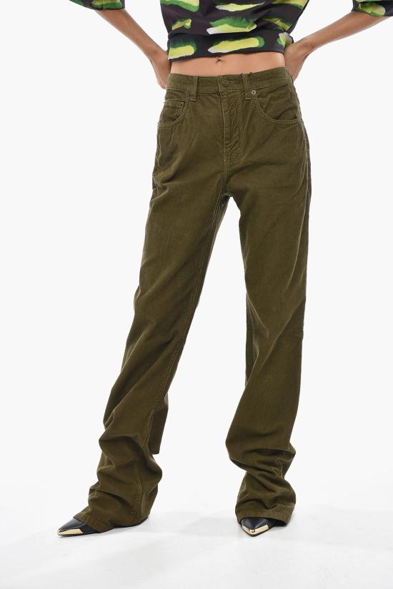  생로랑 코듀로이 클라이드 팬츠 705103Y29IA3564 Green