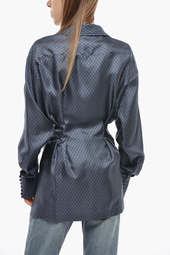  드리스 반 노튼 블라우스 0107812333509 Blu Verde - DRIES VAN NOTEN