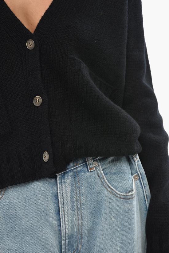  올리버 라투기 가디건 D229WSASPHALT Black - OLIVER LATTUGHI