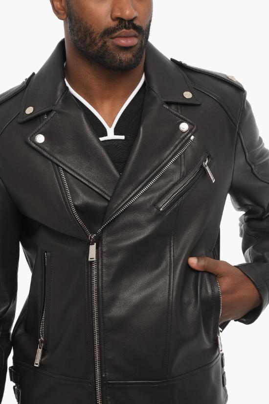  디스퀘어드2 가죽 자켓 S74AM1144 SY1491 900 Black - DSQUARED2