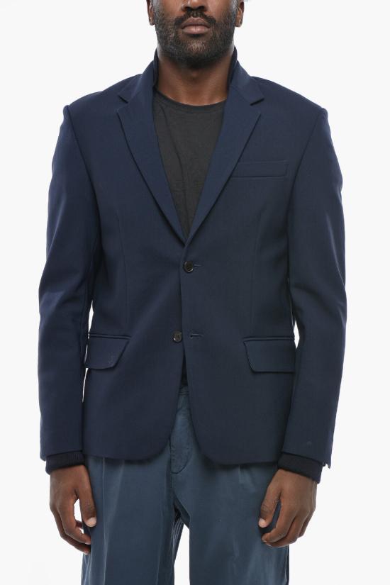  오프화이트 수트 자켓 OMEN079F23FAB0024747 Blue