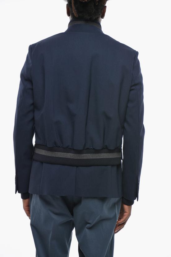  오프화이트 수트 자켓 OMEN079F23FAB0024747 Blue - OFF WHITE