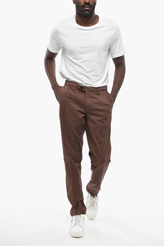  꼬르넬리아니 치노 팬츠 834ET1 9120166 032 Brown - CORNELIANI