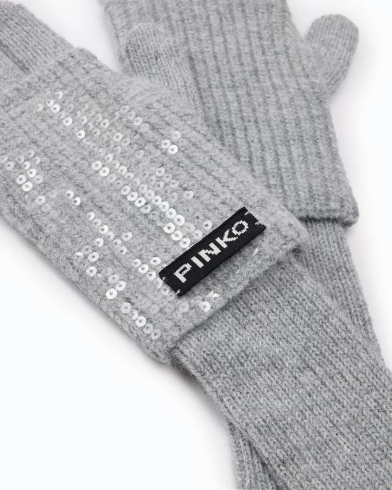 26FW 핑코 장갑 107254A3EJ I42 Grigio pioggerella - PINKO