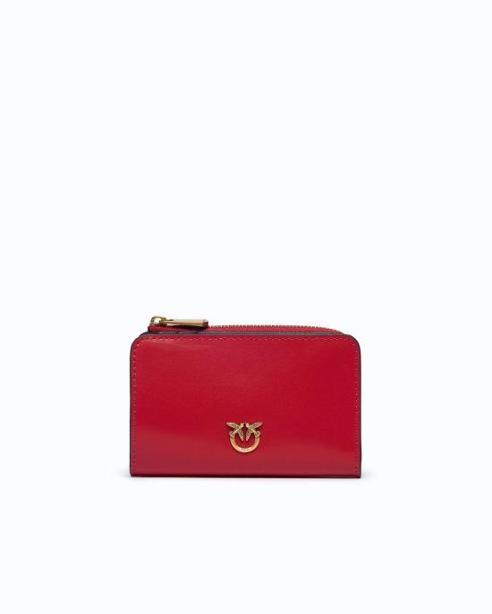 26FW 핑코 지갑 106206A0F1 R59Q ROSSO RIO ANTIQUE GOLD