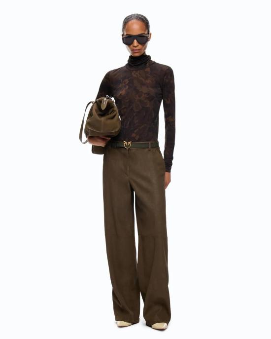 26FW 핑코 스웨터 107735A3MT SD3 MULT VERDE NERO - PINKO