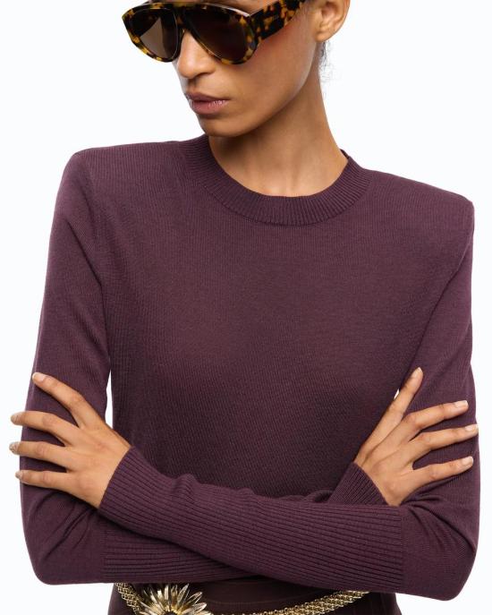 26FW 핑코 스웨터 107246A3FY W63 VIOLA PRUGNA PERFETTO - PINKO